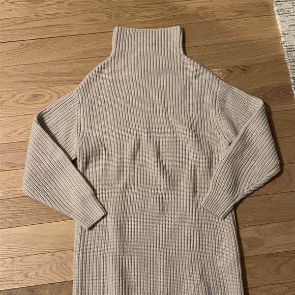 Aritzia Wilfred Free Montpellier Turtleneck Sweater Dress Grey Size XS - Picture 2 of 4